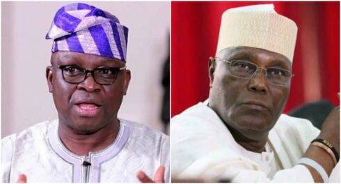 Fayose Vows to Oppose Atiku Again in 2027