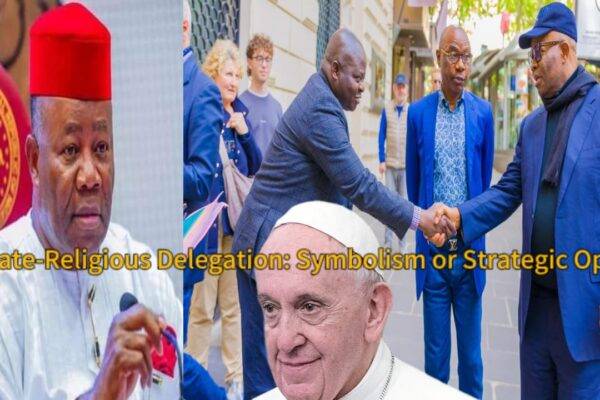 Senate President Godswill Akpabio Under Fire as Nigerian VIPs Jet to Vatican for Pope Francis’ Burial While Nation Battles Inflation and Religious Division