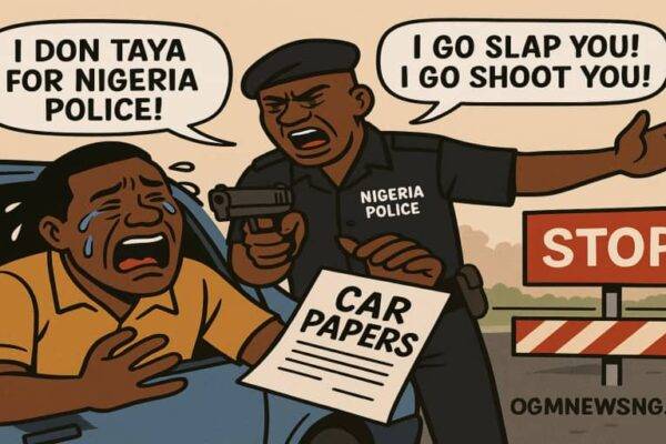 Man Cry Say Nigeria Police Threaten Am With Slap and Bullet Despite Complete Car Papers – Gbas Gbos Report