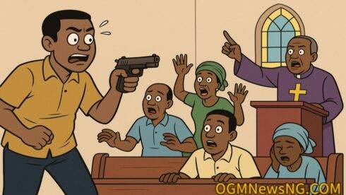 Man Wey Carry Gun Enter Church Scatter Sunday Service for Plateau – Gbas Gbos Full Ground!