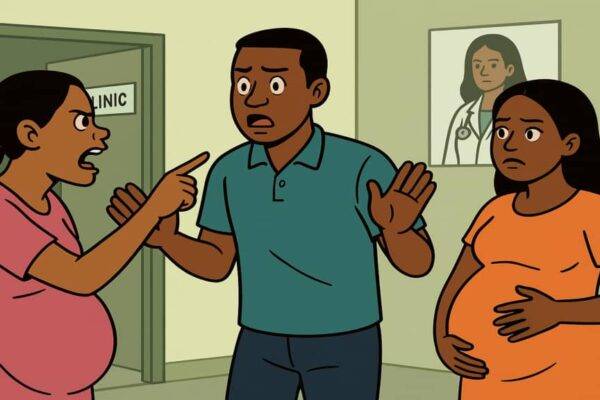 Pregnant Woman Catch Baby Daddy Red-Handed With Another Belle Babe for Clinic – Wahala Burst Everywhere!