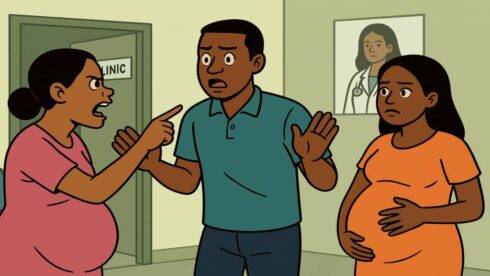 Pregnant Woman Catch Baby Daddy Red-Handed With Another Belle Babe for Clinic – Wahala Burst Everywhere!