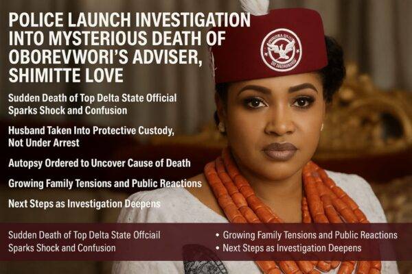 Police Launch Full-Scale Investigation into Mysterious Death of Shimitte Love, Adviser to Governor Oborevwori