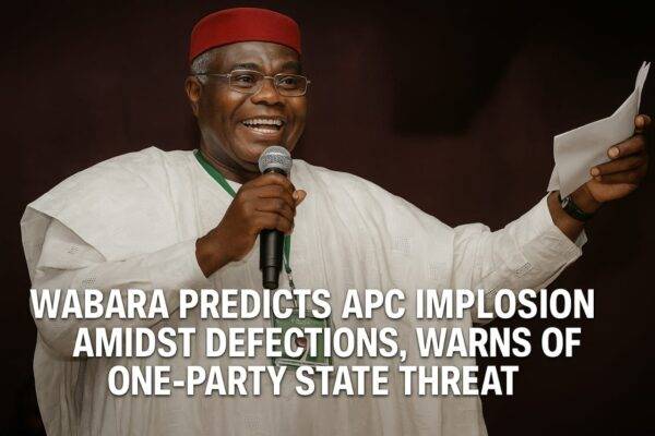 Wabara Predicts APC Implosion Amidst Defections, Warns of One-Party State Threat