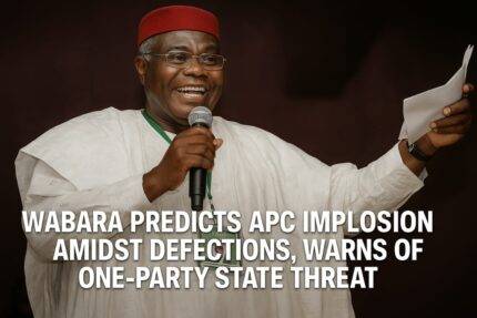 Wabara Predicts APC Implosion Amidst Defections, Warns of One-Party State Threat