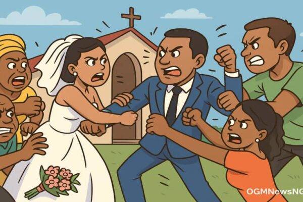 Wedding Fight: Bride and Groom Families Scatter Church for Front of Everybody