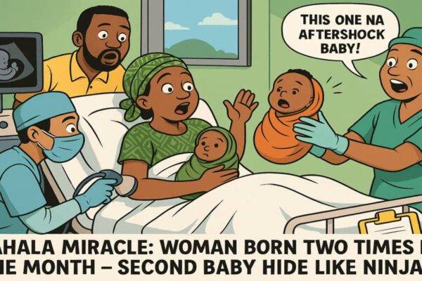 Wahala Miracle: Woman Born Two Times in One Month – Second Baby Hide Like Ninja