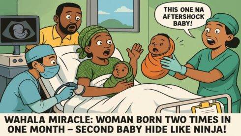 Wahala Miracle: Woman Born Two Times in One Month – Second Baby Hide Like Ninja