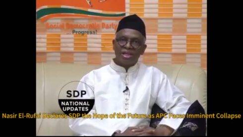 Explosive Defection: Nasir El-Rufai Declares SDP the "Hope of the Future" as APC Faces Imminent Collapse