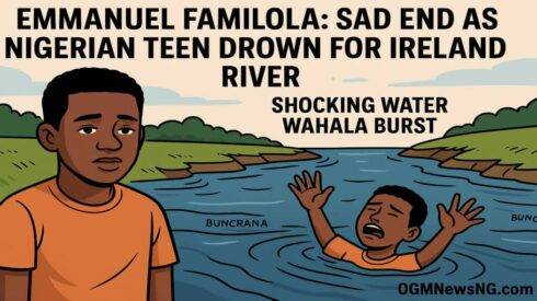 Emmanuel Familola: Sad End as Nigerian Teen Drown for Ireland River – Shocking Water Wahala Burst