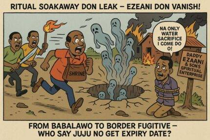 Soakaway of Horror: Ezeani Enugu Native Doctor 'E-Dey-Play-E-Dey-Show' don turn soakaway to burial ground