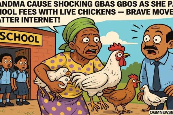 Grandma Cause Shocking Gbas Gbos as She Pay School Fees with Live Chickens – Brave Move Scatter Internet