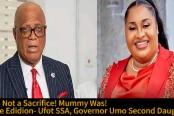 Jane Edidiong-Ufot, Umo Eno’s Daughter Exposes Dark Secrets Behind Family Deaths Says :“I Am Not a Sacrifice! Mummy Was!”