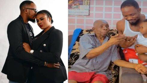 Jennifer Awele Suffers Another Tragic Loss: Late Junior Pope’s Wife Mourns Father-in-Law’s Sudden Death