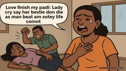 Lady Cry Say Her Bestie Don Die as Man Beat Am Sotey Life Comot