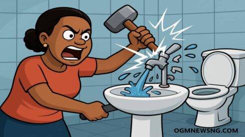 Lady Para Scatter Toilet And Tap After Spending Her Money – Landlord Give Quit Notice After Renovation Wahala