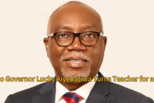 Ondo State Governor Lucky Aiyedatiwa Turns Teacher for a Day — Desperate PR Stunt or Mockery of Ondo’s Failing Schools?