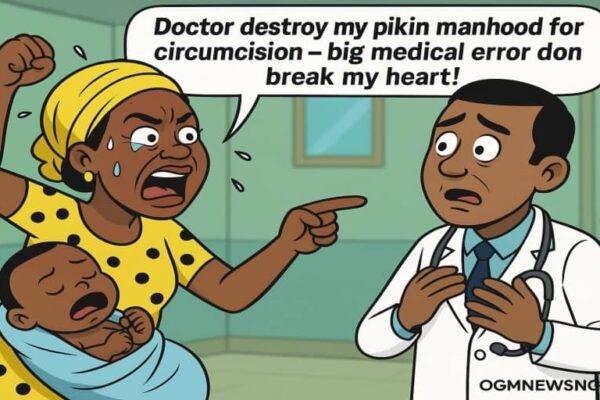 Mary David Don Shout: Doctor Destroy My Pikin Manhood for Circumcision – Big Medical Error Don Break My Heart!”