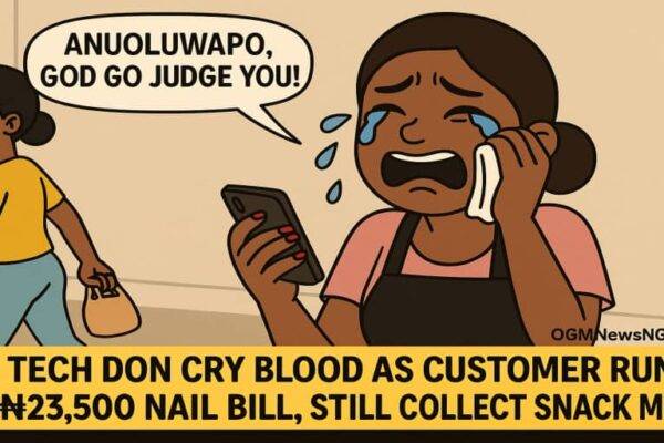Nail Tech Don Cry Blood as Customer Run with ₦23,500 Nail Bill, Still Collect Snack Money – “Anuoluwapo, God Go Judge You