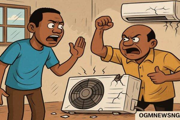 Nigerian Man Shout Say Landlord Don Spoil Him AC Because E No Wan Cold for Him House