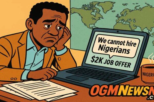 Nigerian Man Don Cry Say Na Him Nationality Make Am Lose $2K Job – “Wetin I Do Dem