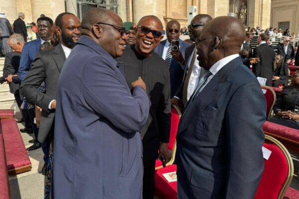 TINUBU, OBI, FAYEMI SHARE LIGHT MOMENTS AT POPE LEO XIV’S INAUGURATION IN ROME