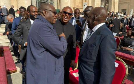 TINUBU, OBI, FAYEMI SHARE LIGHT MOMENTS AT POPE LEO XIV’S INAUGURATION IN ROME