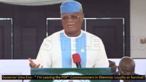 Governor Umo Eno Shocks Nation: Explosive PDP Exit Ignites South-South Political Crisis