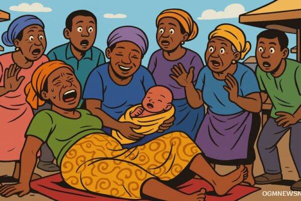 Woman Gives Birth for Public – Market Turn Delivery Room as Fearless Mama Push Like Pro