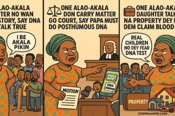 One Alao-Akala Daughter Don Vex: DNA Test Go Expose Fake Pikin Wey Wan Chop Governor Property