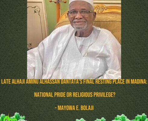 Late Alhaji Aminu Alhassan Dantata Ignites Diplomatic Waves with Rare Saudi Burial in Madina