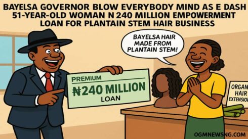 Bayelsa Governor Dash 51-Year-Old Woman N240 Million Empowerment Loan to Take Plantain-Stem Hair Go Global