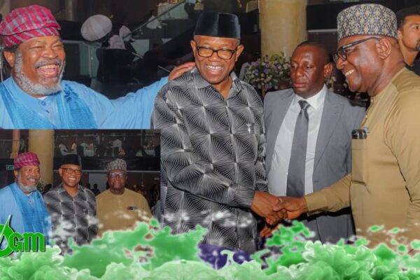 Bayo Onanuga-Peter Obi Handshake Ignites Political Uproar at Uncle Sam Amuka-Pemu's 90th Birthday Bash