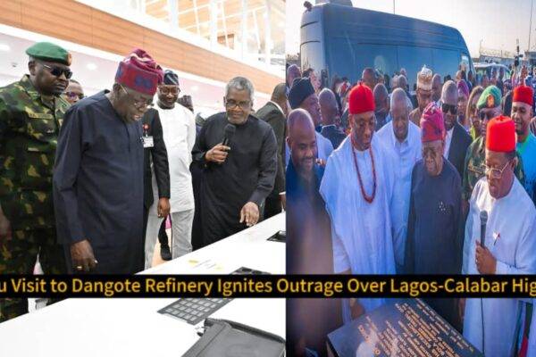 Bola Tinubu Visits Dangote Refinery on Thursday, June 5, 2025, Sparks Outrage Over Lagos-Calabar Highway