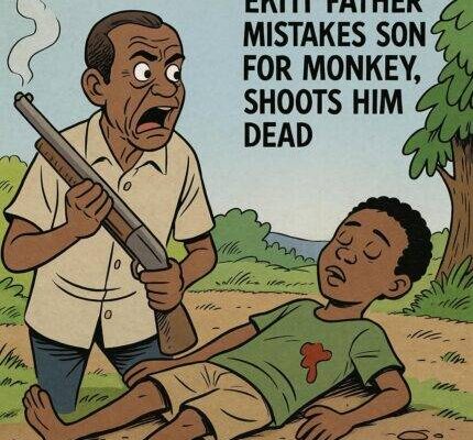 Ekiti Papa Mistake Pikin for Monkey: Use Gun Send Am Go Heaven