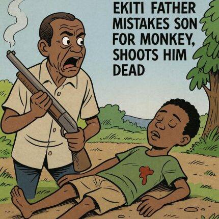 Ekiti Papa Mistake Pikin for Monkey: Use Gun Send Am Go Heaven