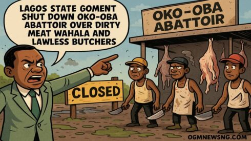 Lagos State Goment Shut Down Oko-Oba Abattoir Over Dirty Meat, Lawlessness & Environmental Wahala