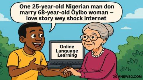 One 25-Year-Old Nigerian Man Don Marry 68-Year-Old Oyibo Woman – Love Story Wey Shock Internet