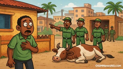 One Lagos Man Wey Turn Him House to Illegal Butcher House Don Collect Wotowoto as Environment Ministry Burst Am for Iju