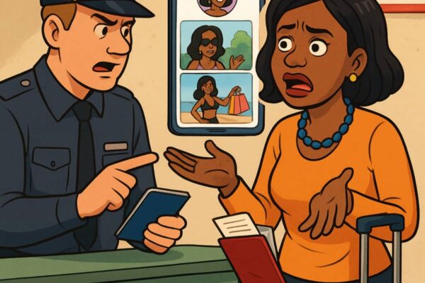 One Nigerian Businesswoman Don Cry Say Na Her Instagram Cast Am – U.S. Deport Her Despite Correct Visa for Trade Fair