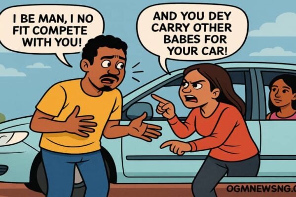 Peller Accuse Jarvis Say She Dey Compete with Am Like Woman – Wahala Burst as She Vex Say E Dey Carry Other Babes for Car