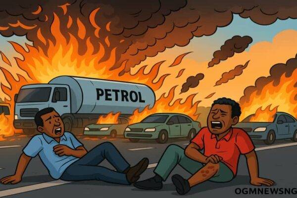 Petrol Tanker Explosion for Lagos-Ibadan Expressway: Fire Roast 6 Motors, Wound 2 Pipu Opposite NASFAT Junction