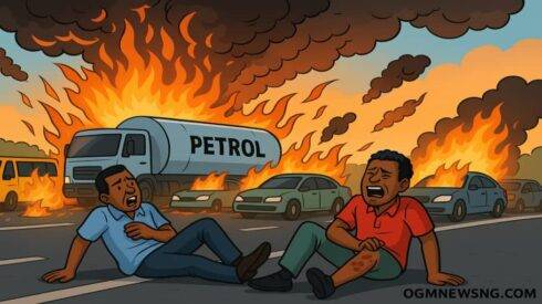 Petrol Tanker Explosion for Lagos-Ibadan Expressway: Fire Roast 6 Motors, Wound 2 Pipu Opposite NASFAT Junction