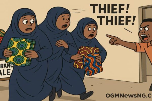 Three Hijab Women Allegedly Steal 5 Powerful Ankara Wrappers for Oshodi Market – One Don Disappear Like Spirit