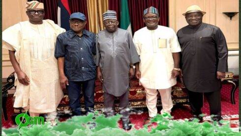 President Bola Ahmed Tinubu, Wike, Fayose, Ortom, Ikpeazu in Explosive Power Talks at Aso Rock