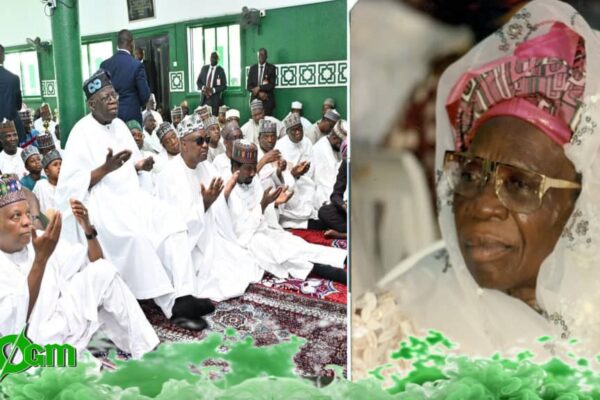 President Bola Tinubu Ignites Mosque Controversy Yesterday, Critics Slam Prayer Tribute for Alhaja Abibatu Mogaji Who Died June 15, 2013