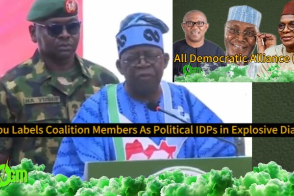 President Bola Ahmed Tinubu Slams Opposition: “Coalition Leaders Are Political IDPs with No Direction