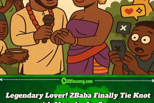 2Baba Finally Tie Knot With Natasha for Secret Traditional Wedding – Love Wan Tear Shirt!