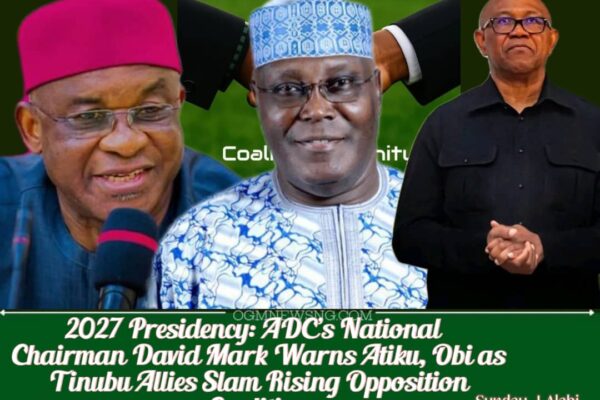 2027 Presidency: ADC’s David Mark Warns Atiku, Obi as Tinubu’s FG Slams Opposition Coalition
