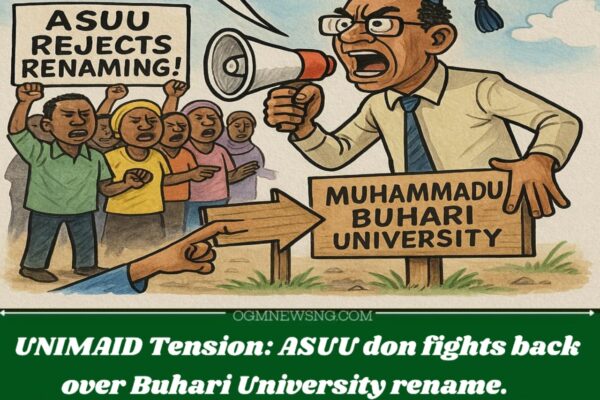 Wahala for UNIMAID: ASUU Say Dem No Go Gree Rename School After Buhari